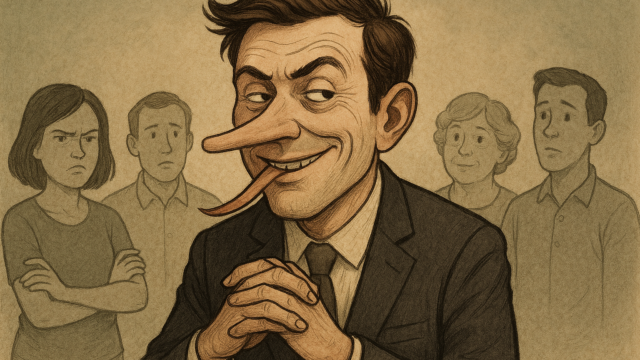 Designer number twenty looking a bit like Mr Bean with a long nose and lizard tongue.