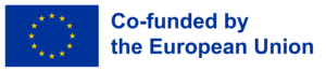 A logo which says "Co-funded by the European Union" with the EU flag in front of the text