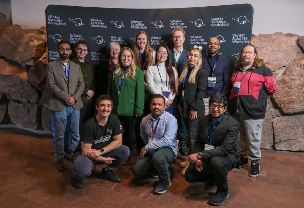 Group photo of part of the Vaasa space team