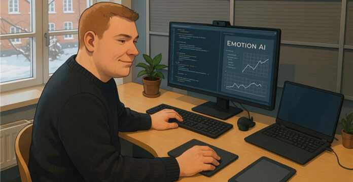 Joni-Roy at the iMotions computer in VME laboratory